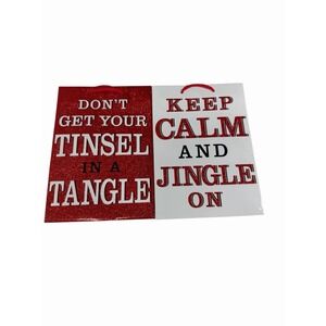 lot of 2 Christmas Gift Bag plus mark 7x3.5x10 inches